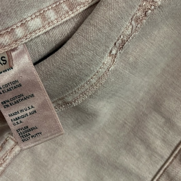 NEW Baldwin Dusty Pink Button Up Denim Jacket XS Cotton & Stretch - Picture 3 of 6